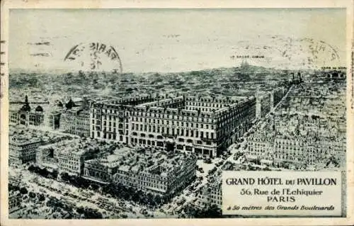 Ak Paris X, Rue de l'Échiquier, Grand Hotel du Pavillon