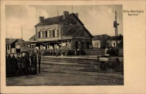 Ak Billy Montigny Pas de Calais, La Gare