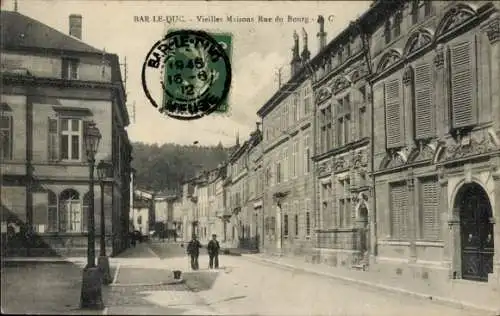 Ak Bar le Duc Meuse, Old Houses Rue du Bourg