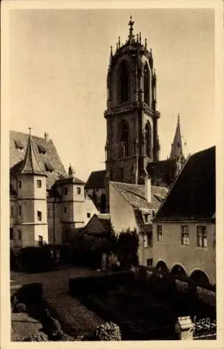 Ak Sélestat Schlettstadt Alsace Bas Rhin, St.-Georgs-Kirche, ehemaliges Kloster