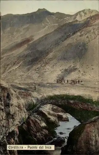 Ak Puente del Inca Argentinien, Cordillera