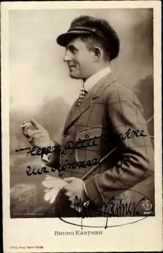 Ak Schauspieler Bruno Kastner, Portrait, Autogramm