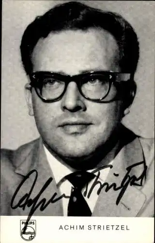 Ak Schauspieler Achim Strietzel, Portrait, Autogramm