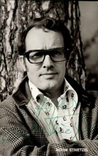 Ak Schauspieler Achim Strietzel, Portrait, Autogramm