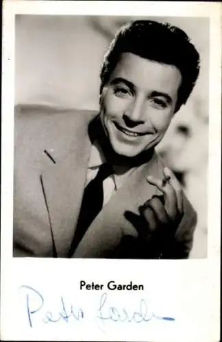 Ak Schauspieler Peter Garden, Portrait, Autogramm