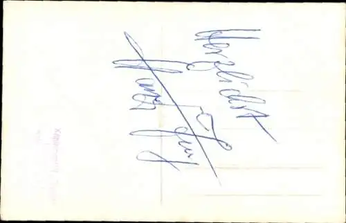 Ak Schauspieler Harry Jung, Portrait im Anzug, Autogramm