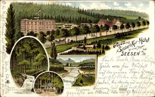 Litho Seesen am Harz, Sieber's-Kurhotel, Tal, Forellenstieg