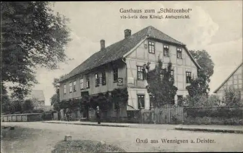 Ak Wennigsen am Deister, Gasthaus zum Schützenhof