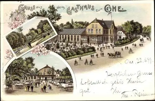 Litho Garstedt Norderstedt in Schleswig Holstein, Gasthaus zur Ohe