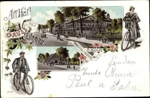 Litho Hamburg Eimsbüttel Niendorf, Münsters Gasthof