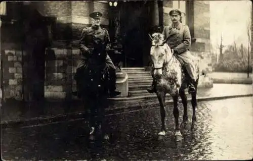 Foto Ak Deutsche Heerführer zu Pferden, Uniformen
