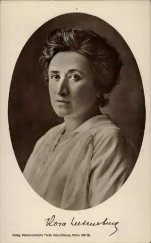 Ak Rosa Luxemburg, Marxistin, Antimilitaristin, Portrait