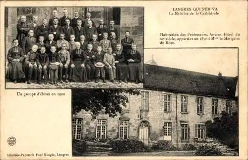 Ak Langres Haute Marne, La Maitrise de la Cathedrale, Eine Gruppe von Studenten im Jahr 1900