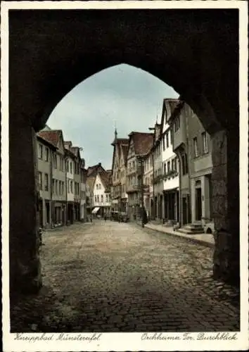 Ak Bad Münstereifel in Nordrhein Westfalen, Orchheimer Tor, Durchblick