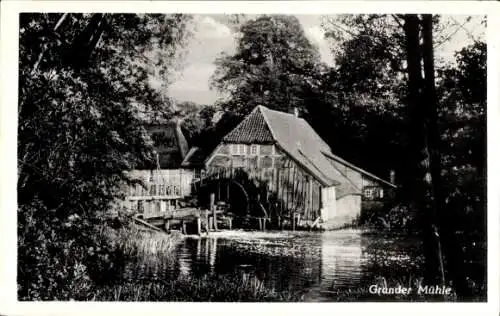 Ak Kuddewörde Kreis Lauenburg Schleswig Holstein, Partie an d. Grander Mühle