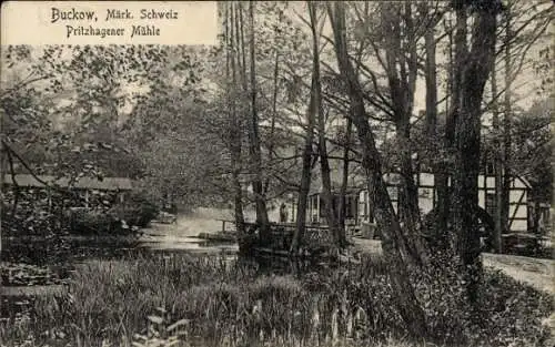 Ak Buckow in der Märkischen Schweiz, Pritzhagener Mühle