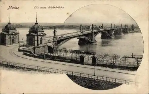 Ak Mainz am Rhein, Neue Rheinbrücke