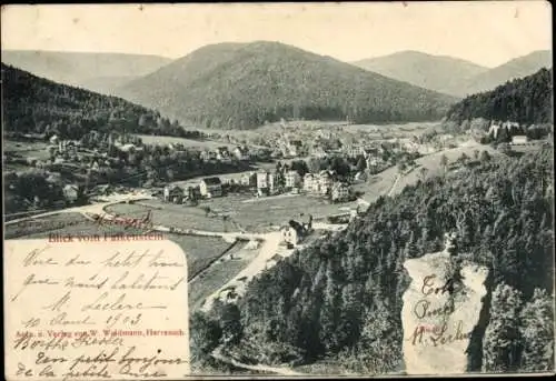 Ak Bad Herrenalb im Schwarzwald, Blick vom Falkenstein