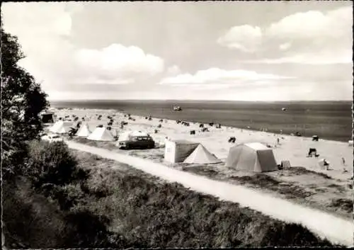 Ak Surendorf Schwedeneck in Schleswig Holstein, Zeltplatz, Strand