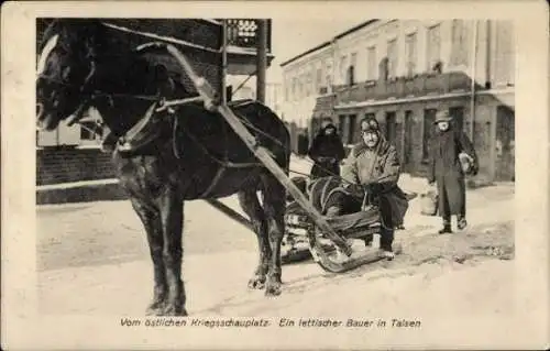 Ak Talsi Talsen Lettland, Ein lettischer Bauer, Östlicher Kriegsschauplatz