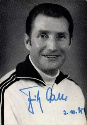 Foto Fußball, Fritz Walter, Autogramm