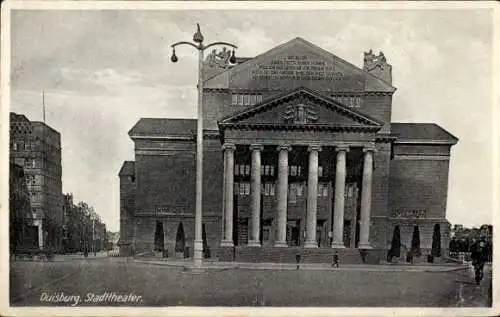 Ak Duisburg im Ruhrgebiet, Stadttheater