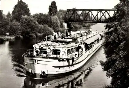 Ak Berlin, Weiße Flotte, Touristenkabinenschiff MS Spree