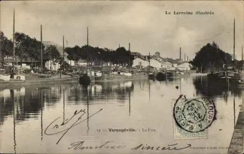 Ak Varangeville Meurthe et Moselle, Hafen, La Lorraine illustree