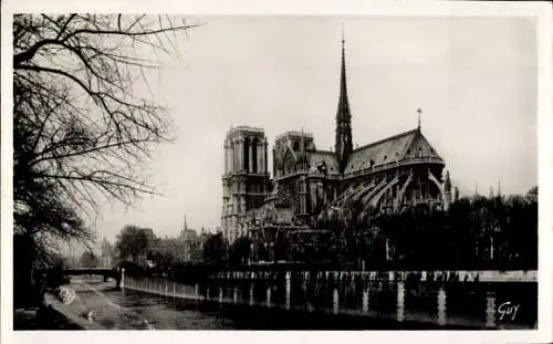 Ak Paris IV Ile de la Cité, Cathédrale Notre Dame, Abside