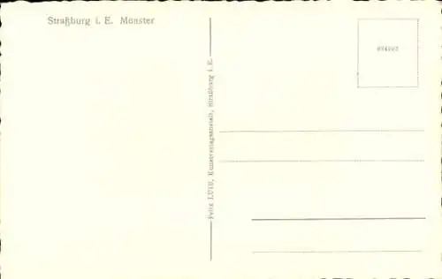 Ak Straßburg Straßburg Elsass Bas Rhin, Münster, Dächer
