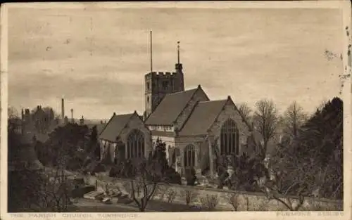 Ak Tonbridge Kent England, Pfarrkirche