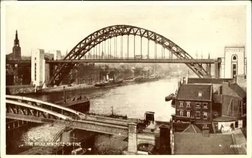 Ak Newcastle upon Tyne England, Brücke