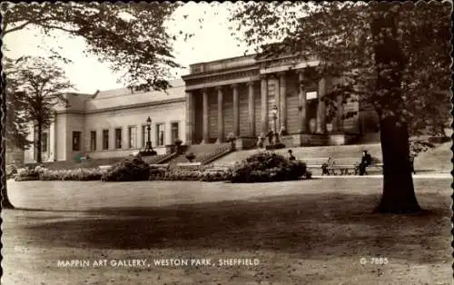 Ak Sheffield Yorkshire England, Weston Park, Mappin Art Gallery