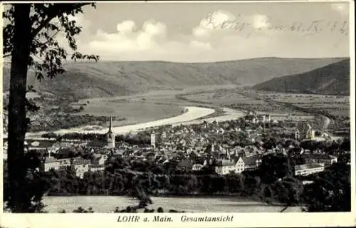 Ak Lohr am Main Unterfranken, Gesamtansicht