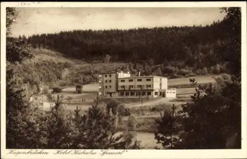 Ak Heigenbrücken im Spessart Unterfranken, Hotel Hubertus