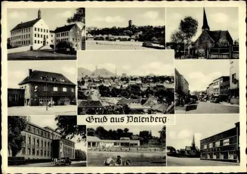 Ak Übach Palenberg Nordrhein Westfalen, Kirche, Teilansichten, Gesamtansicht, Freibad, Hotel