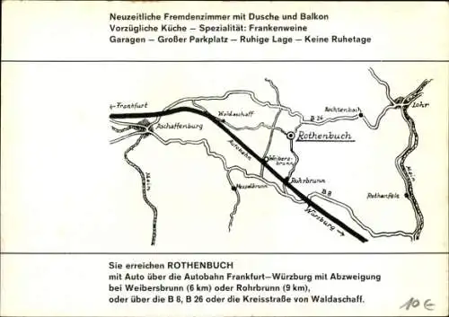 Ak Rothenbuch im Spessart, Gasthof zum Spechtshaardt