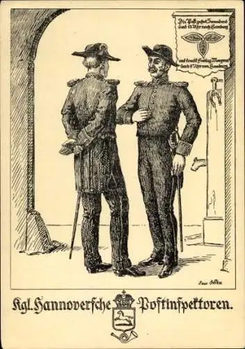 Ganzsachen Ak Kgl. Hannoversche Postinspektoren, PP 122 C 96