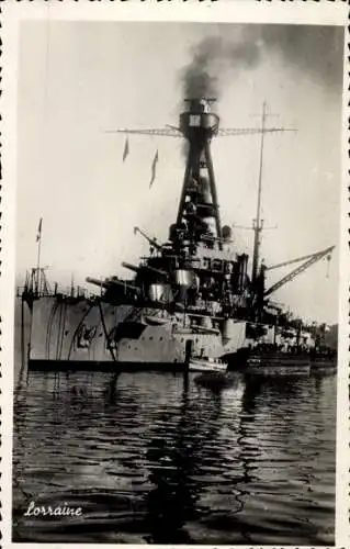 Ak Französisches Kriegsschiff, Lorraine