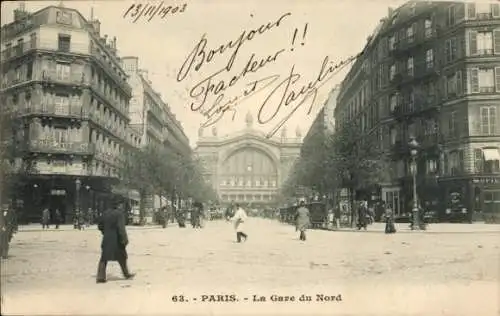Ak Paris x, Gare du Nord