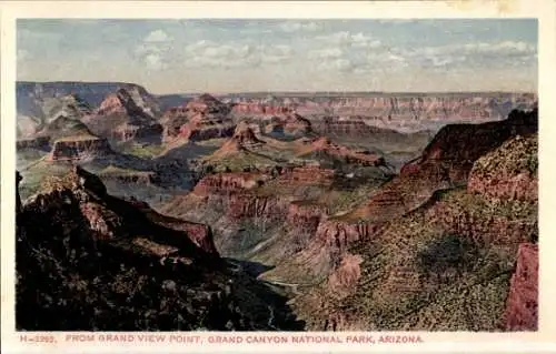 Ak Grand Canyon Arizona USA, Panorama from Grand View Point