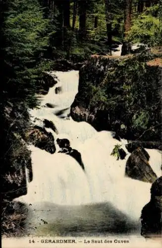 Ak Gérardmer Lorraine Vosges, Le Saut des Cuves