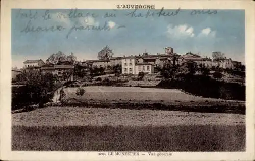 Ak Le Monestier Puy de Dôme, Gesamtansicht