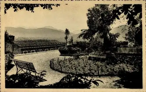 Ak Montrejeau Haute Garonne, Jardin de la Salle