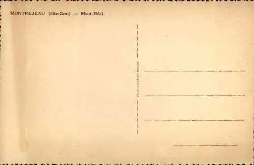 Ak Montrejeau Haute Garonne, Mont-Real