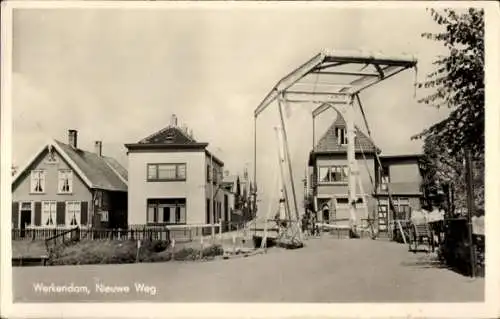 Ak Werkendam Nordbrabant, Nieuwe Weg, Brücke