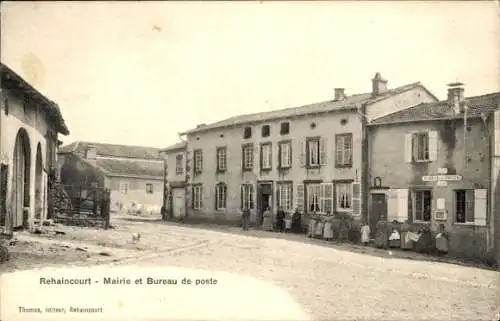 Ak Rehaincourt Vosges, Rathaus, Postamt