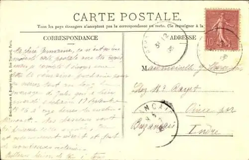 Ak Rehaincourt Vosges, Rathaus, Postamt