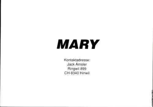 Ak Schauspielerin Mary, Portrait, Autogramm, Sängerin, Mikrofon