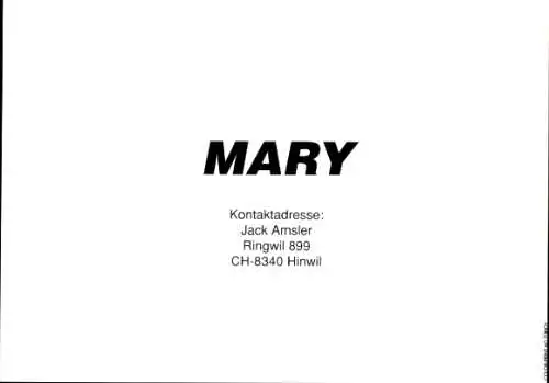 Ak Schauspielerin Mary, Portrait, Autogramm, Sängerin, Mikrofon